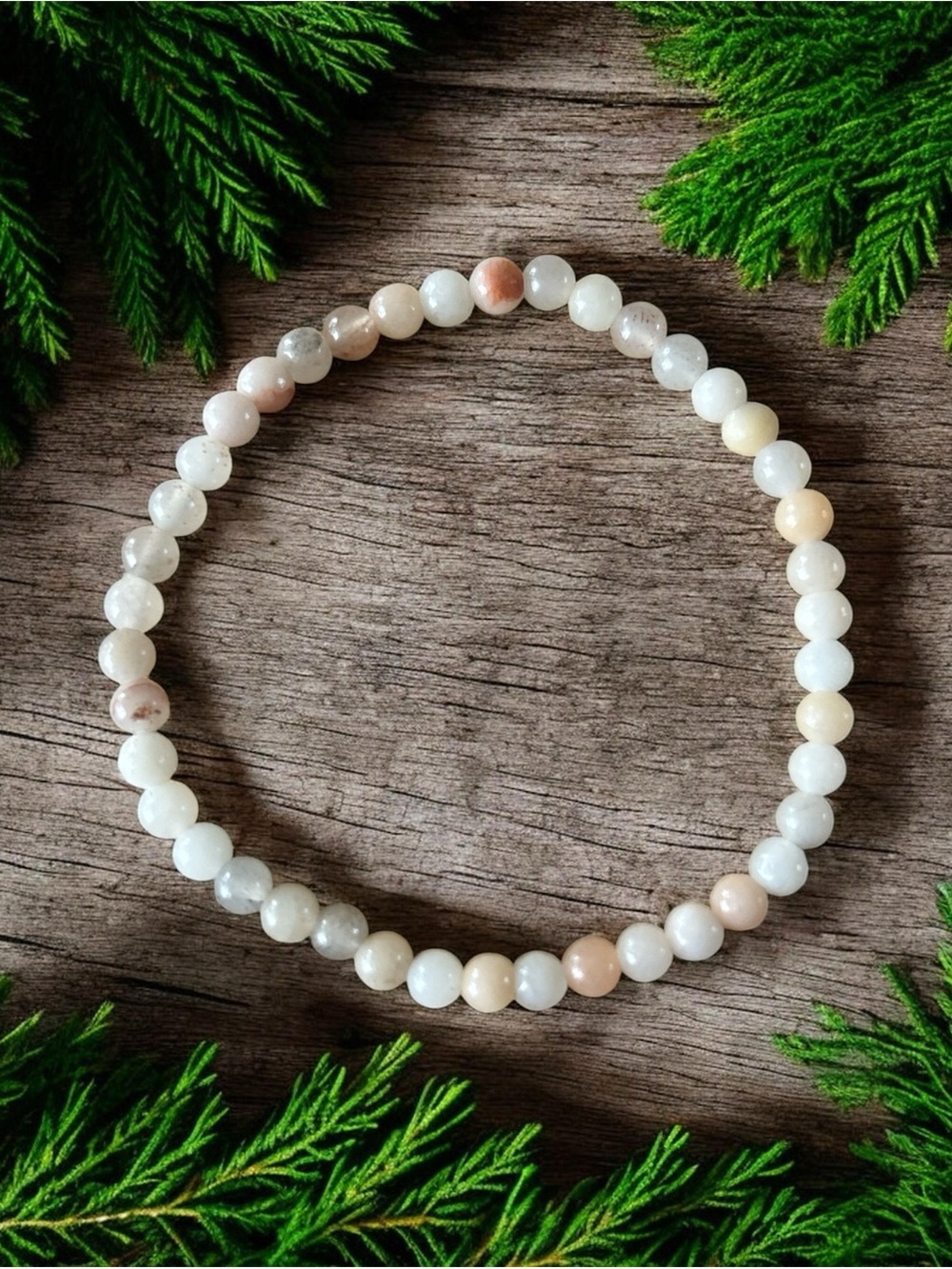 Pink aventurine Beaded Stretch Bracelet 4mm